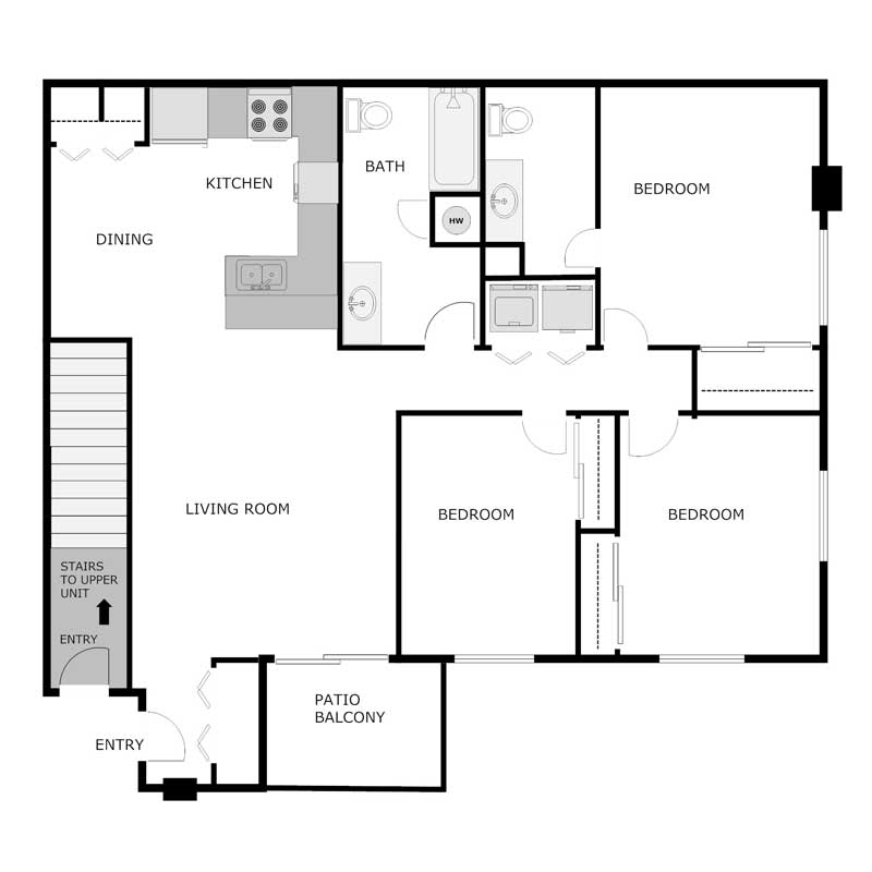 Floor Plans Burton Ridge Apartments Beloit, WI A PRE/3 Property